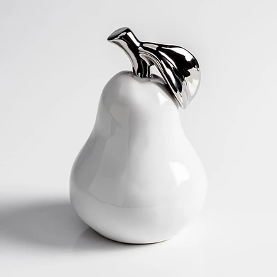 Orchard Ceramic Pear in White