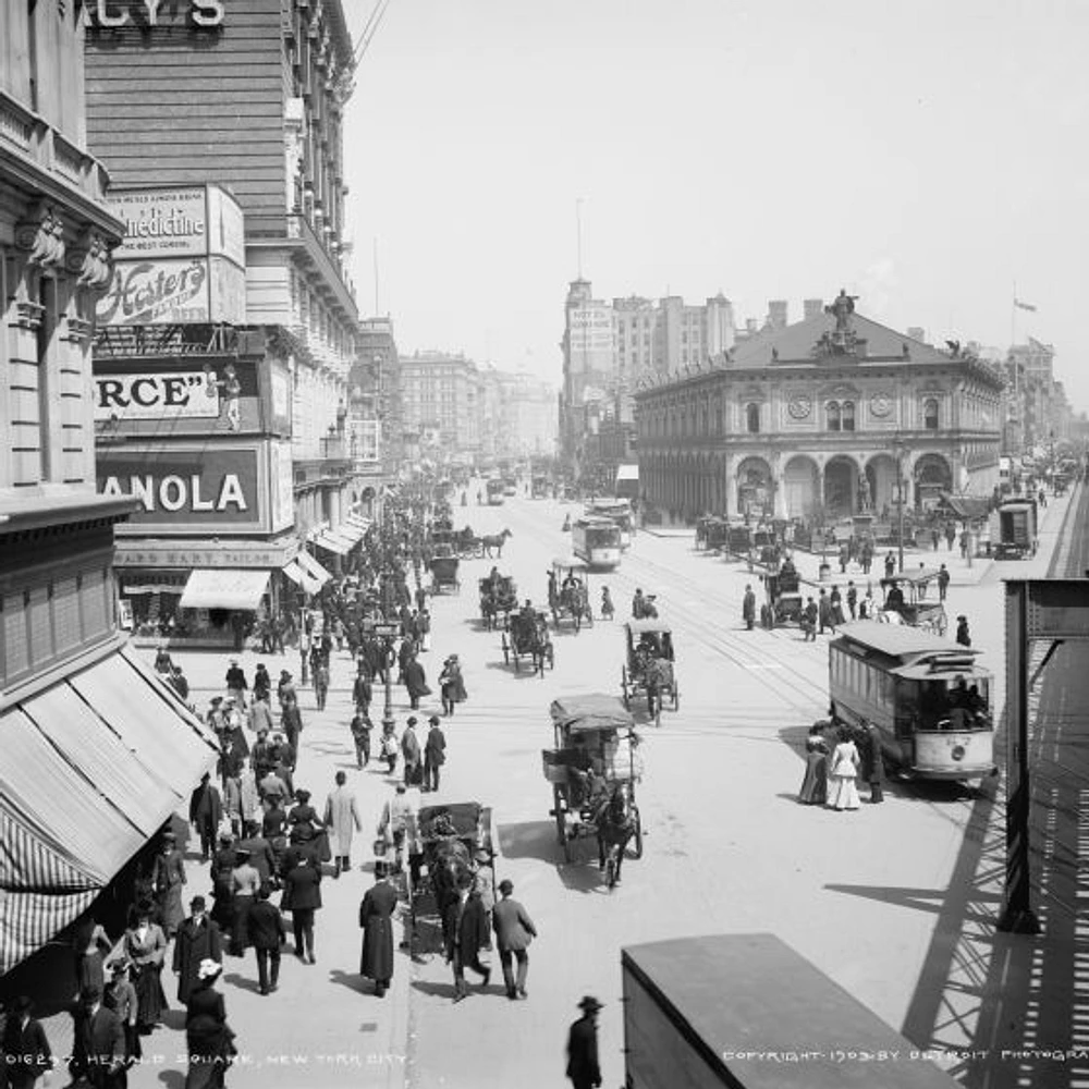 1903 NYC Herald Square Wallpaper Mural