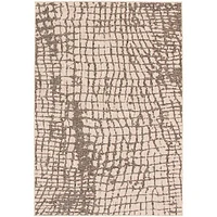 Rattan Look Safari Silver-Black Rug