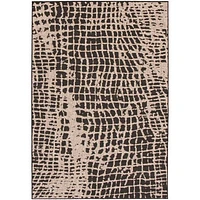 Rattan Look Safari Black-Silver Rug