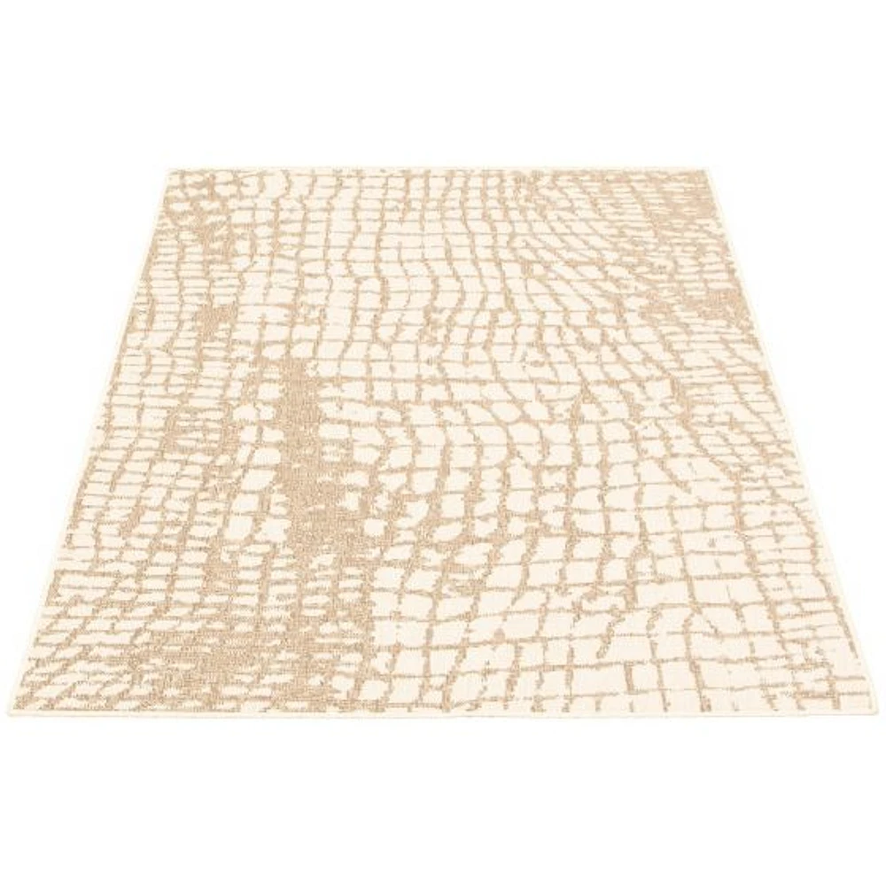 Rattan Look Safari Champagne-Taupe Rug