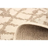 Tapis Rattan Safari Beige-Champagne