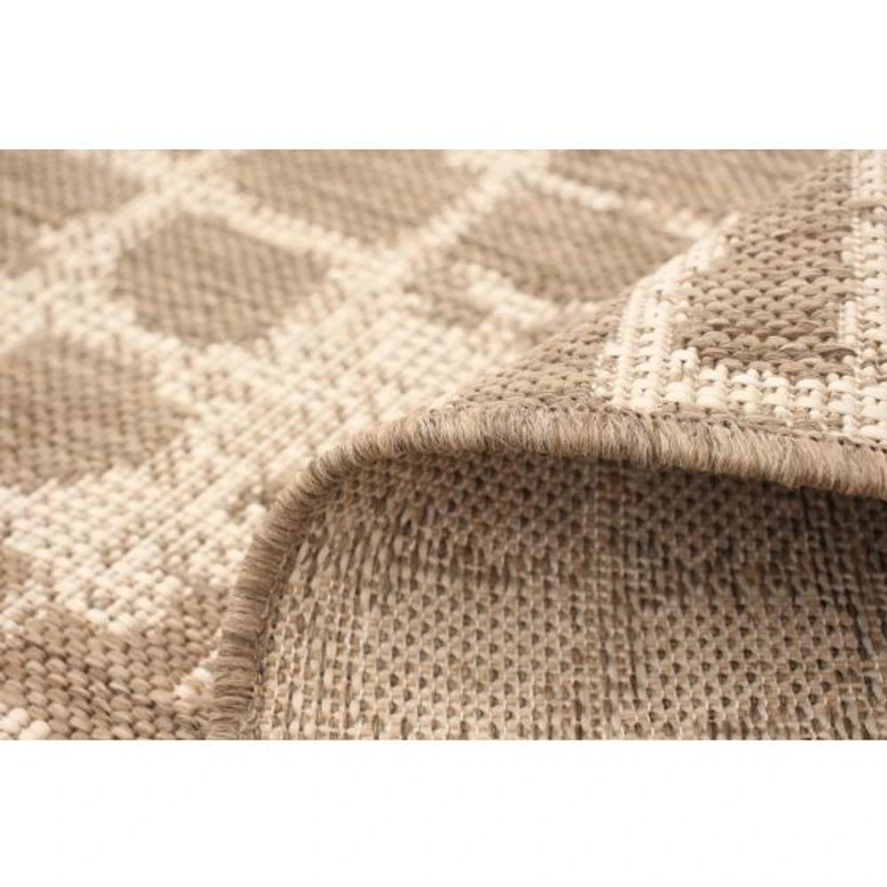 Rattan Look Safari Taupe-Champagne Rug