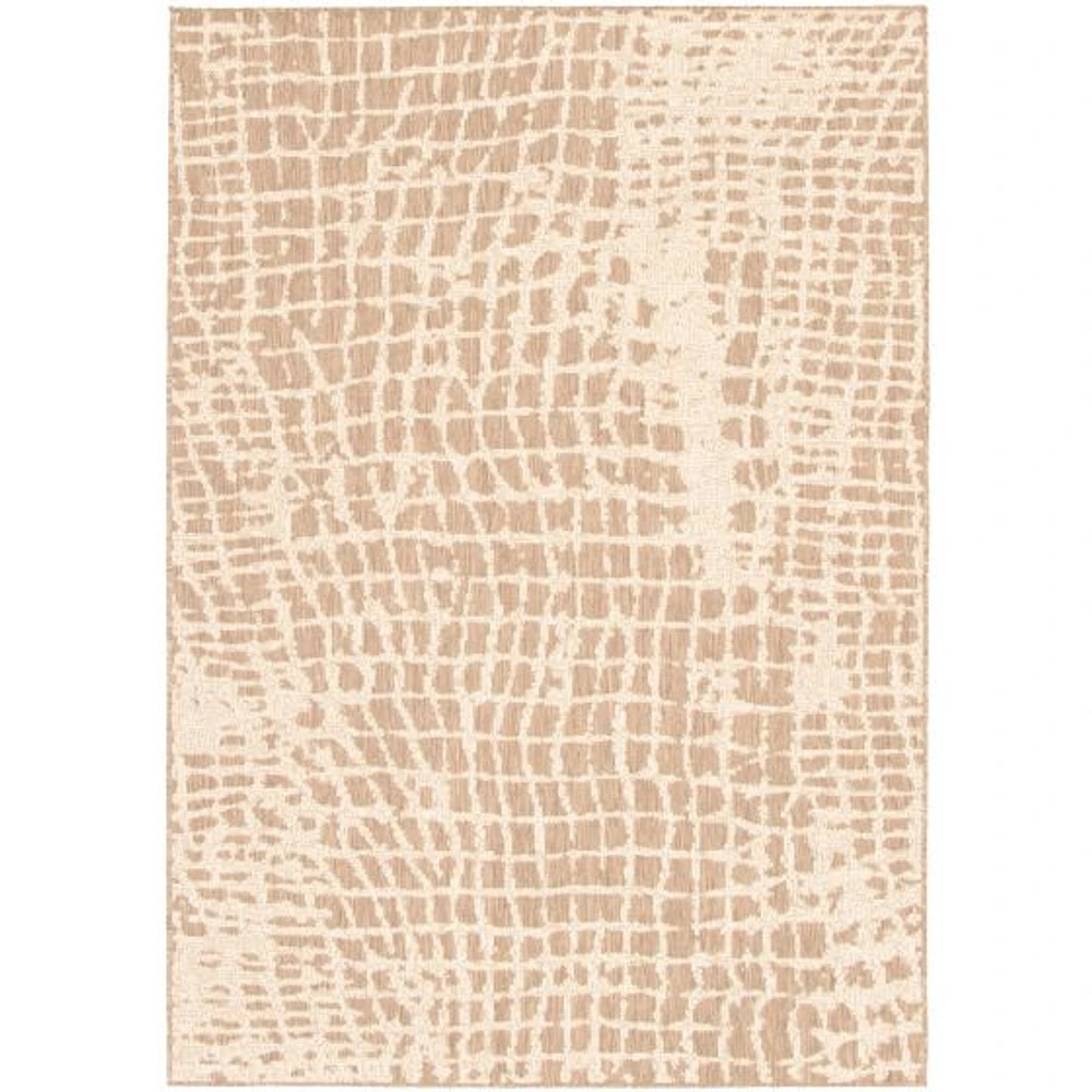 Rattan Look Safari Taupe-Champagne Rug