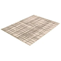 Rattan Look Burburry Silver-Black Rug