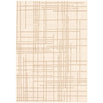 Rattan Look Burburry Champagne-Taupe Rug