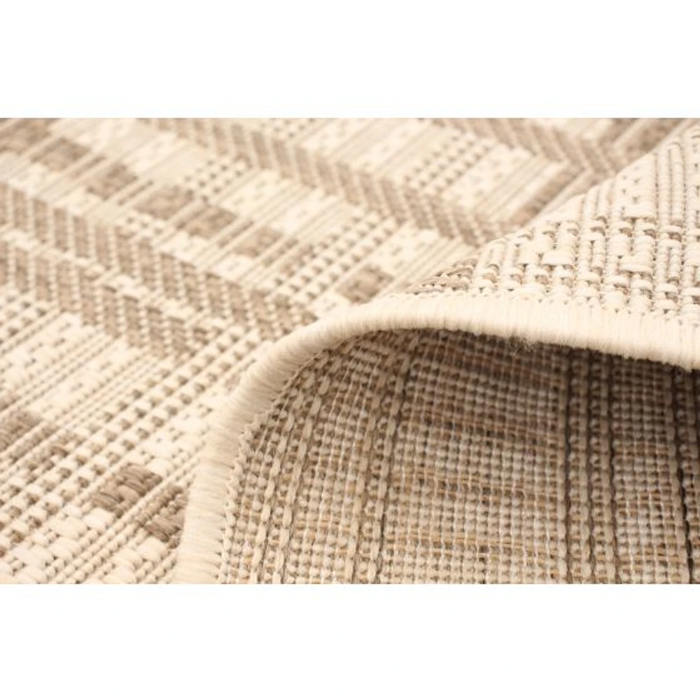 Rattan Look Burburry Champagne-Taupe Rug