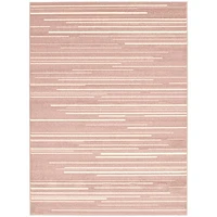 Linear Pink-Cream Rug