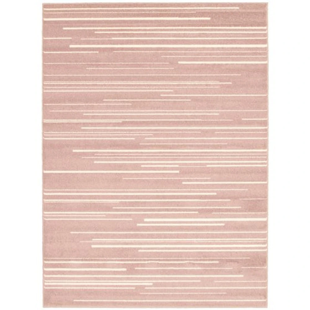 Linear Pink-Cream Rug