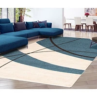 Convex Blue Rug