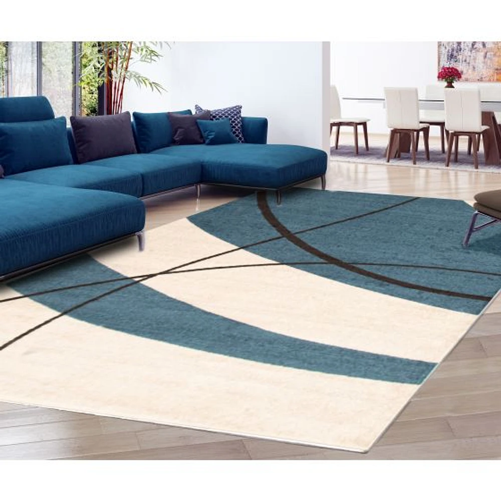 Tapis Convex bleu