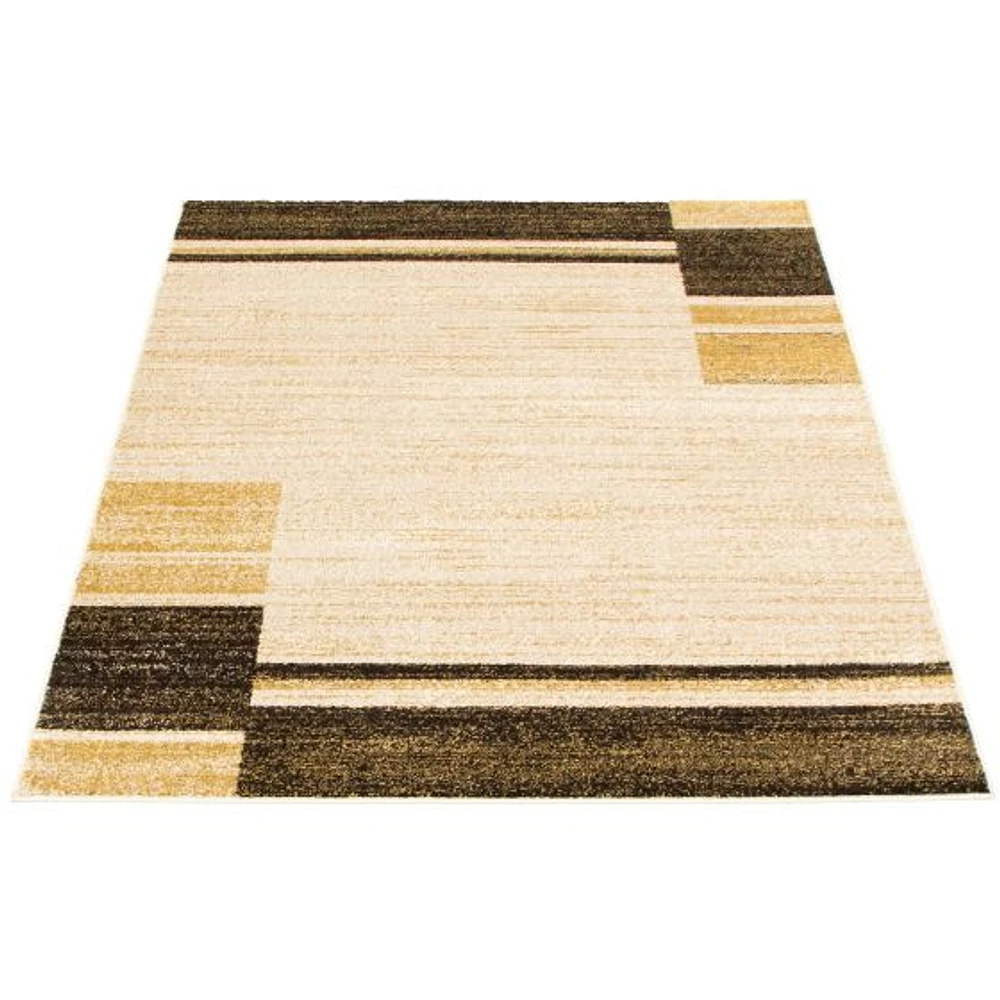 Tapis Modern Gabbeh ivoire/Brun