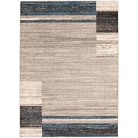 Tapis Modern Gabbeh gris/bleu