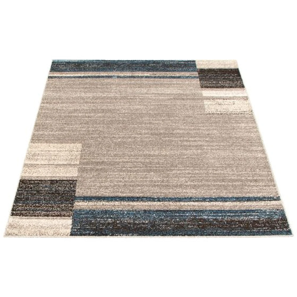 Tapis Modern Gabbeh gris/bleu