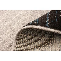 Tapis Modern Gabbeh gris/bleu