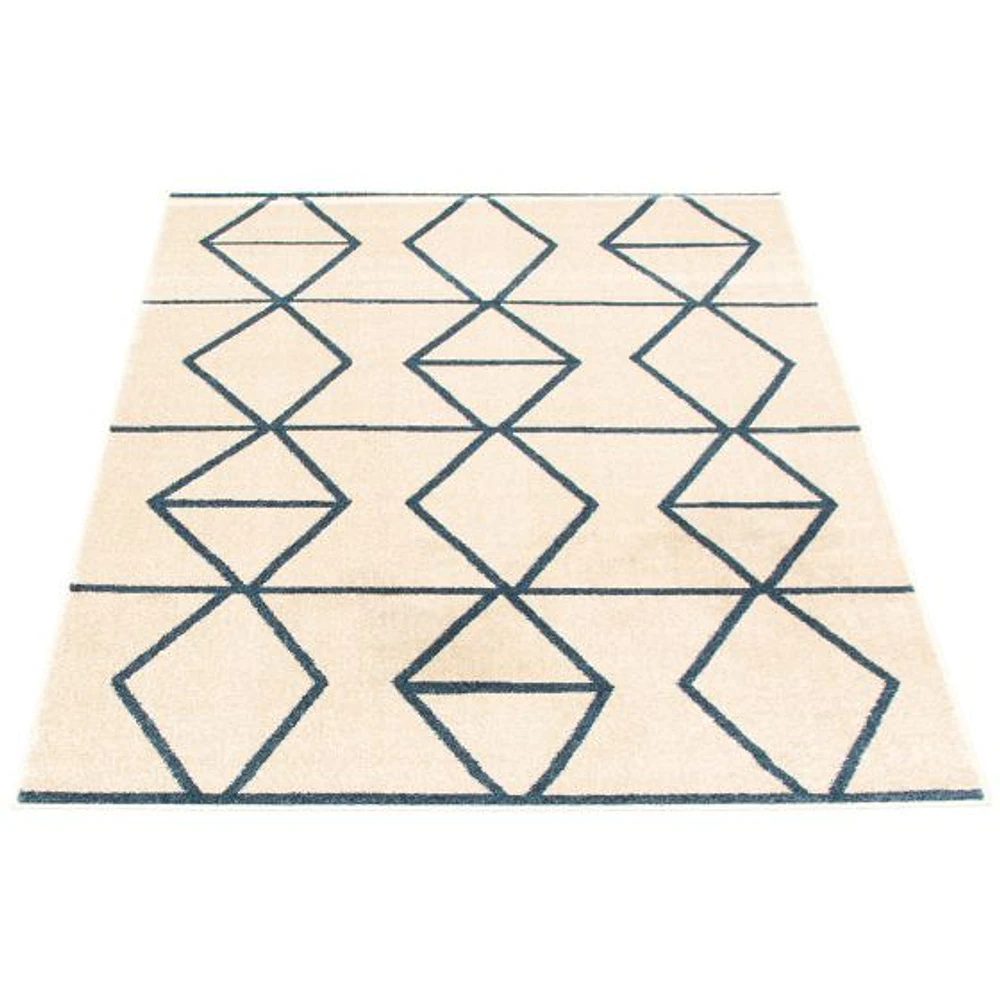 Jianna Ivory/Blue Rug