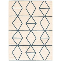 Jianna Ivory/Blue Rug