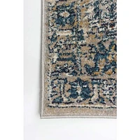 Serenity Blue, Grey Rug