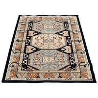 Tapis Shiraz bleu foncé, clair