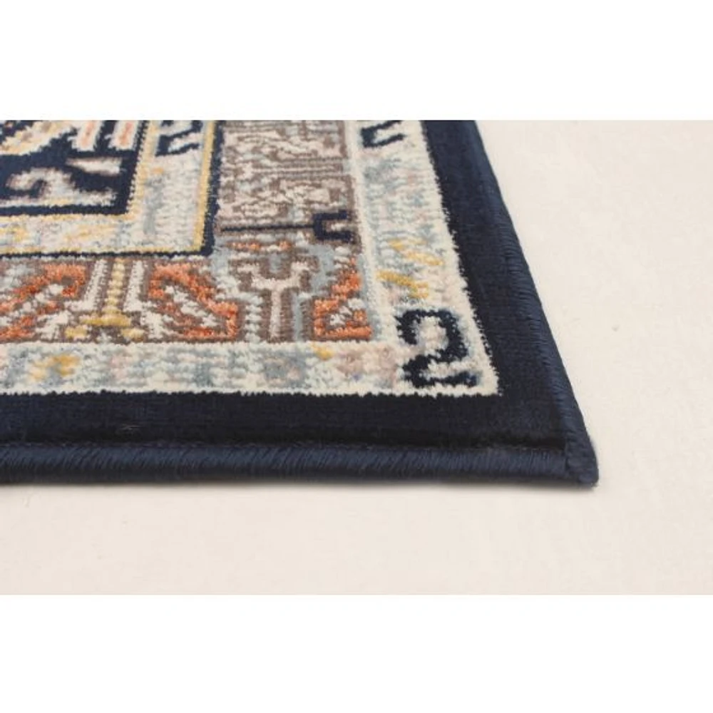 Shiraz Dark Navy, Light Blue Rug