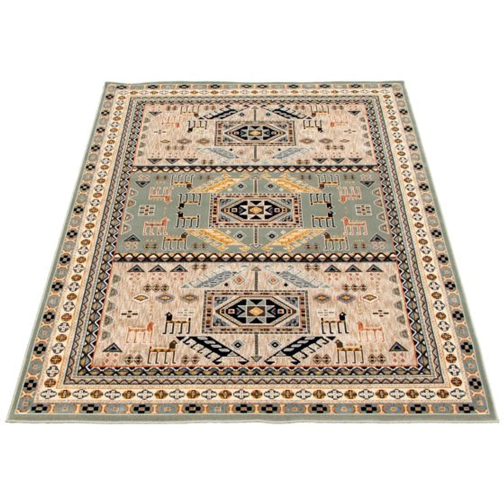 Tapis Shiraz vert