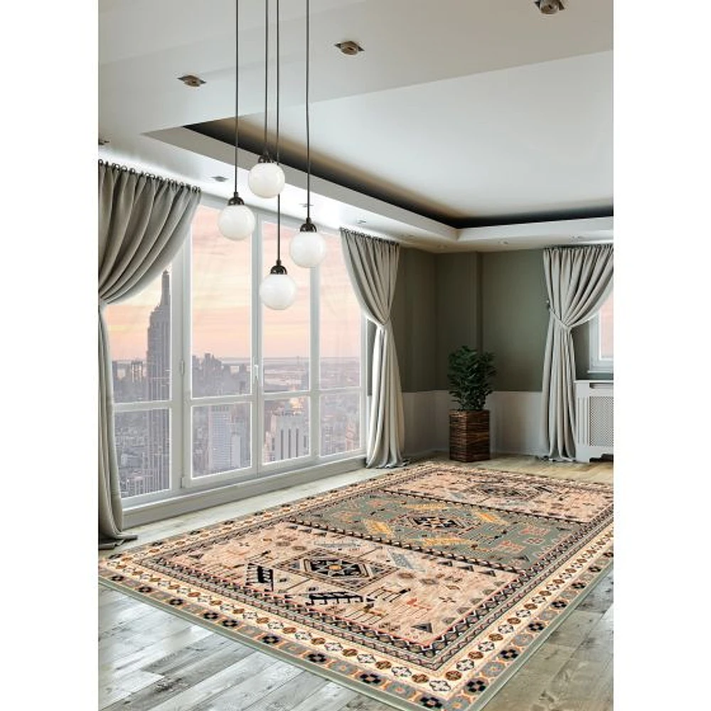 Tapis Shiraz vert