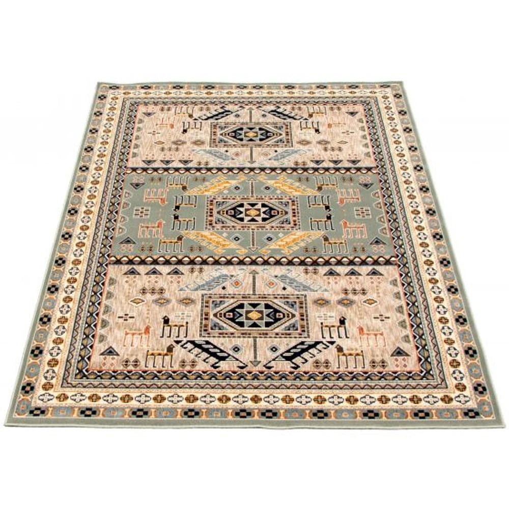 Tapis Shiraz vert