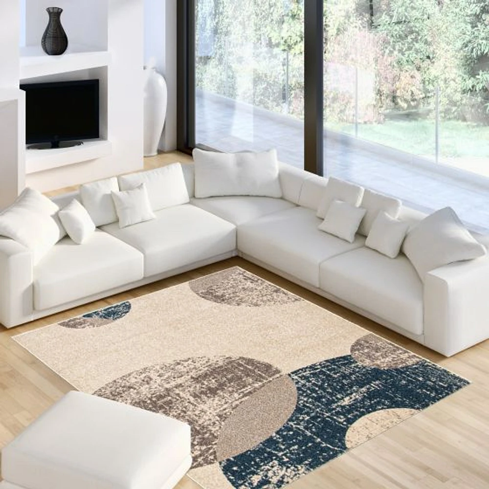 Aria Ivory/Blue Rug