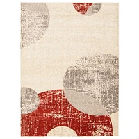 Aria Ivory/Red Rug