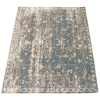 Tapis Luna bleu, gris