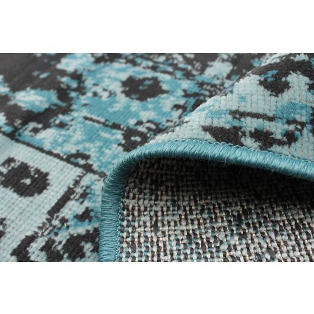 Patchwork Blue Rug