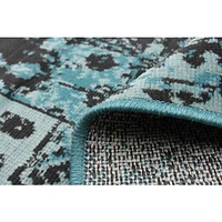 Patchwork Blue Rug