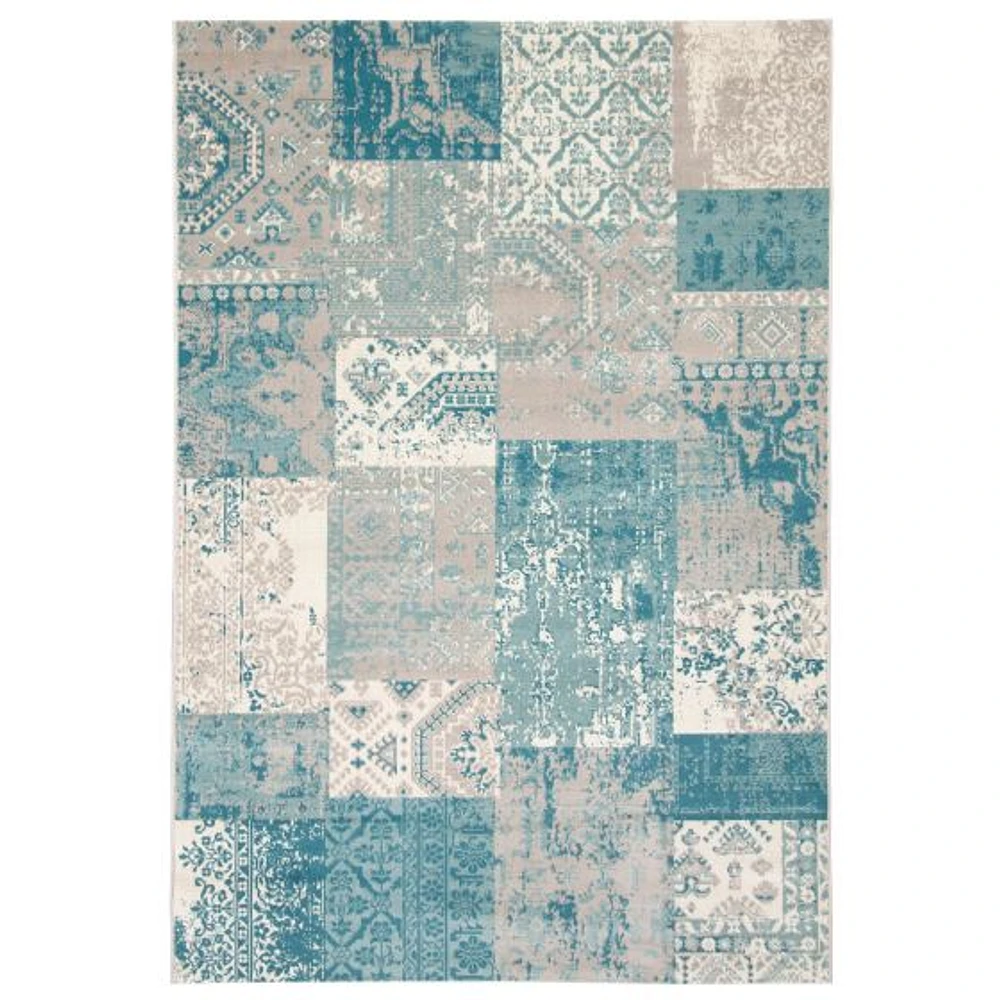 Patchwork Green Rug