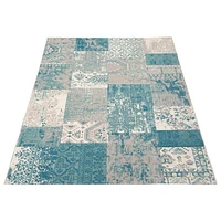 Tapis Patchwork vert