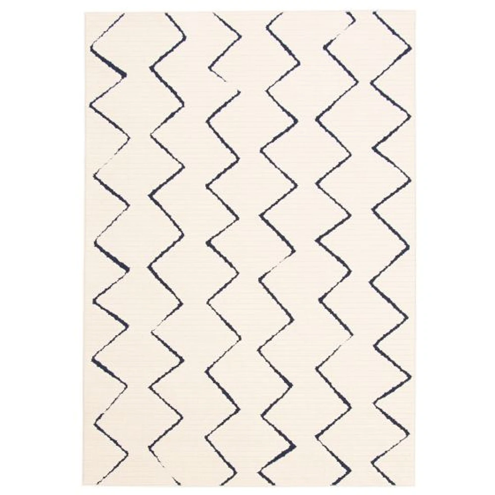 Marlene Indoor/Outdoor Blue, Ivory Rug