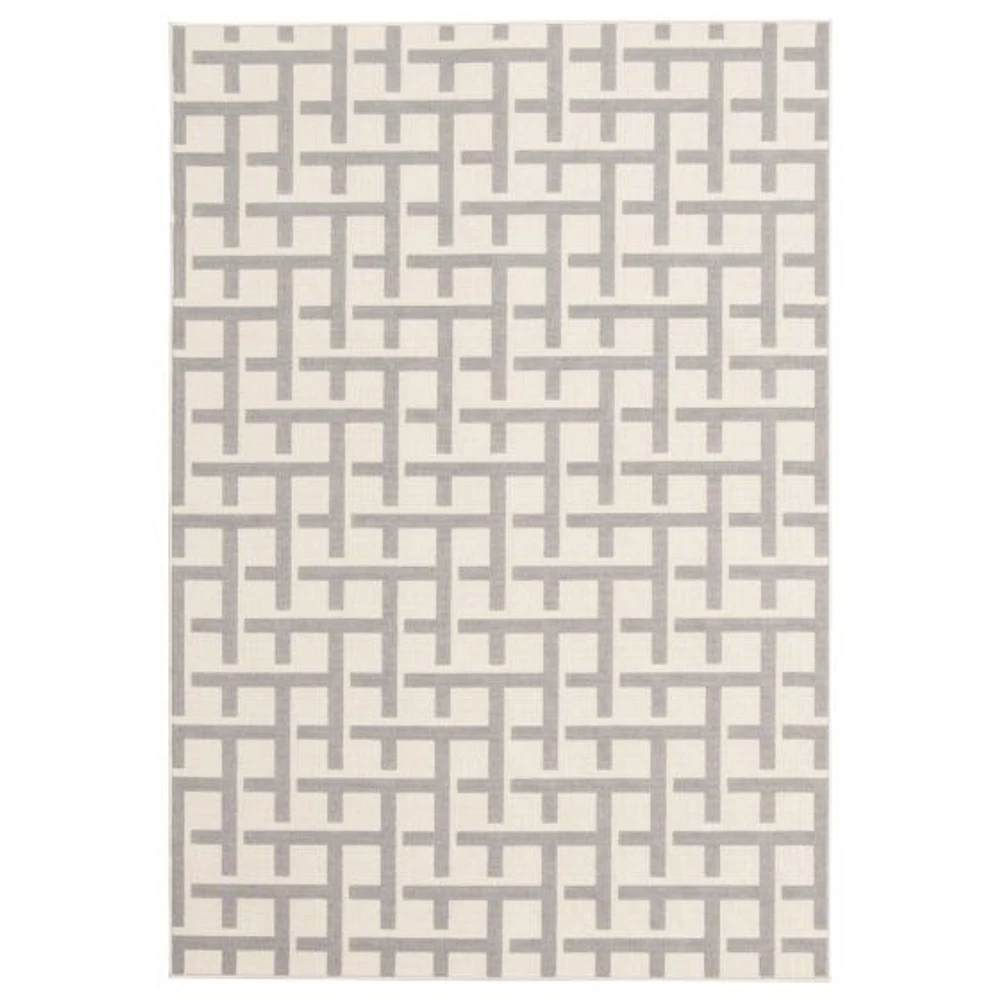 Tapis Intérieur/Extérieur Crete gris clair