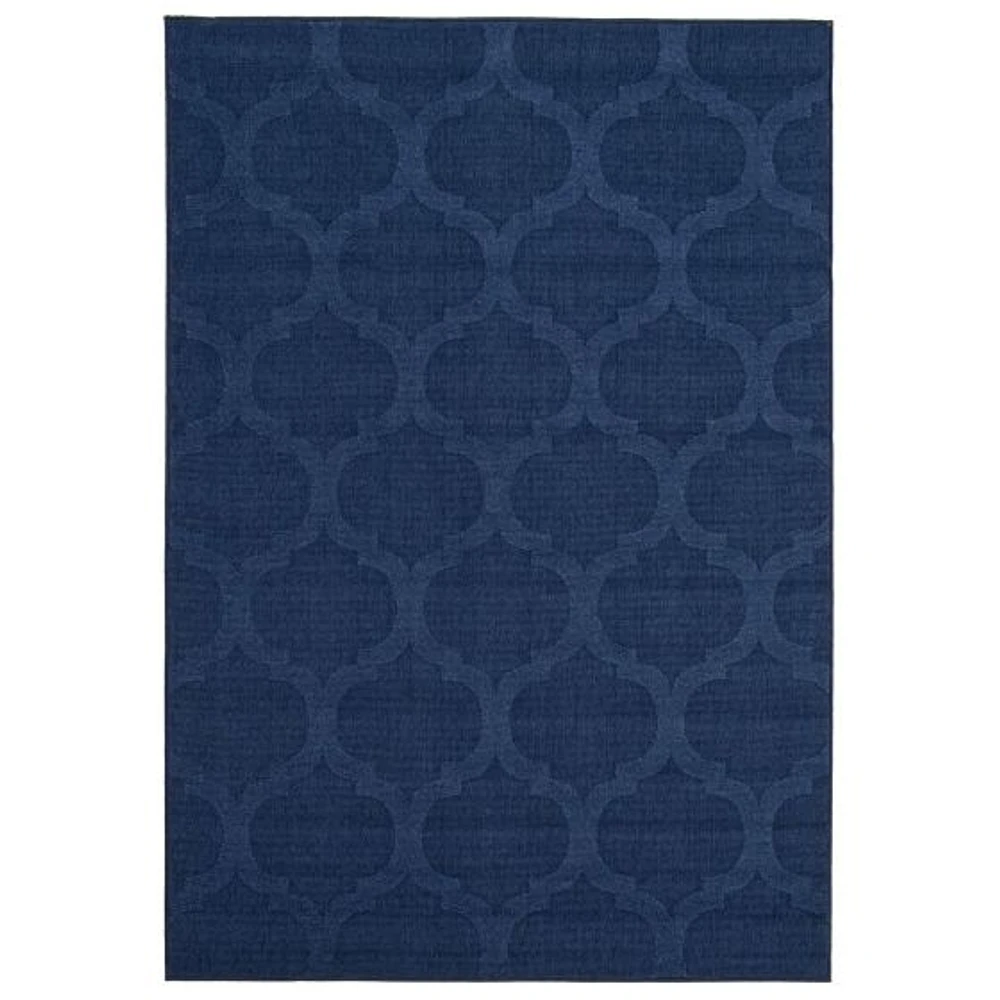 Tapis Intérieur/Extérieur Corfu bleu