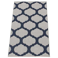 Corfu Indoor/Outdoor Grey, Navy Rug