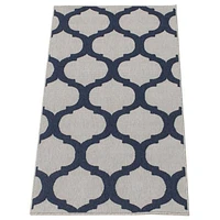 Corfu Indoor/Outdoor Grey, Navy Rug