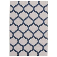 Corfu Indoor/Outdoor Grey, Navy Rug