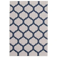 Corfu Indoor/Outdoor Grey, Navy Rug