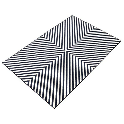 Tapis Intérieur/Extérieur Santorini Blue, ivoire