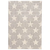 Tapis Stars gris clair