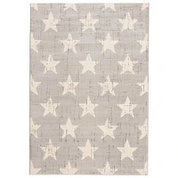 Tapis Stars gris clair