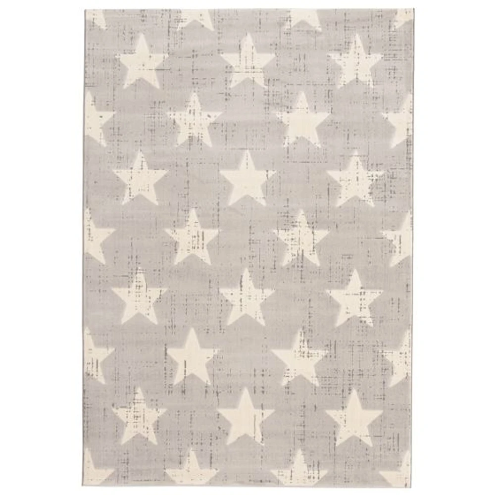 Tapis Stars gris clair