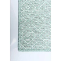 Gardenia Diamond Indoor/ Outdoor Mint Rug