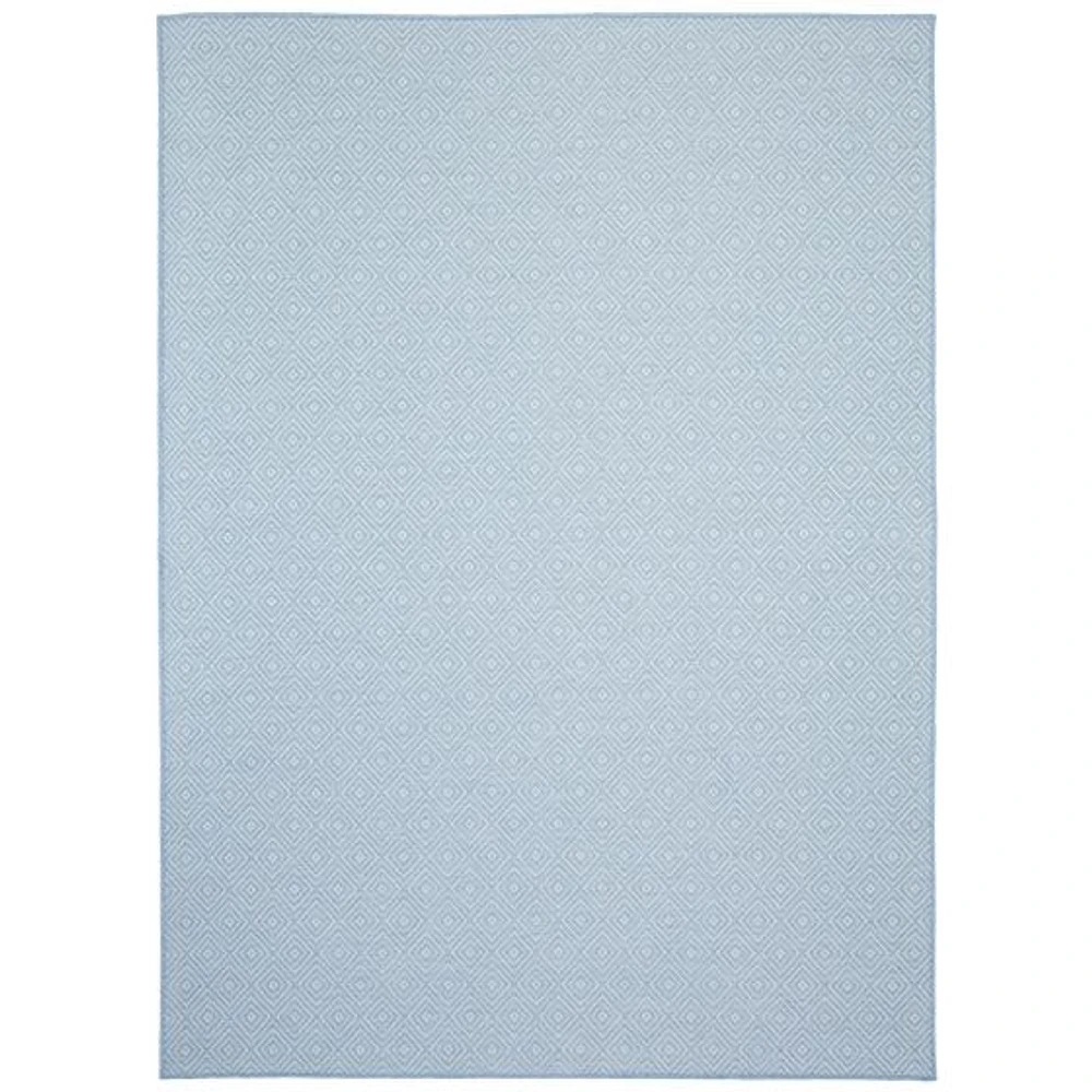 Gardenia Diamond Indoor/ Outdoor Light Blue Rug