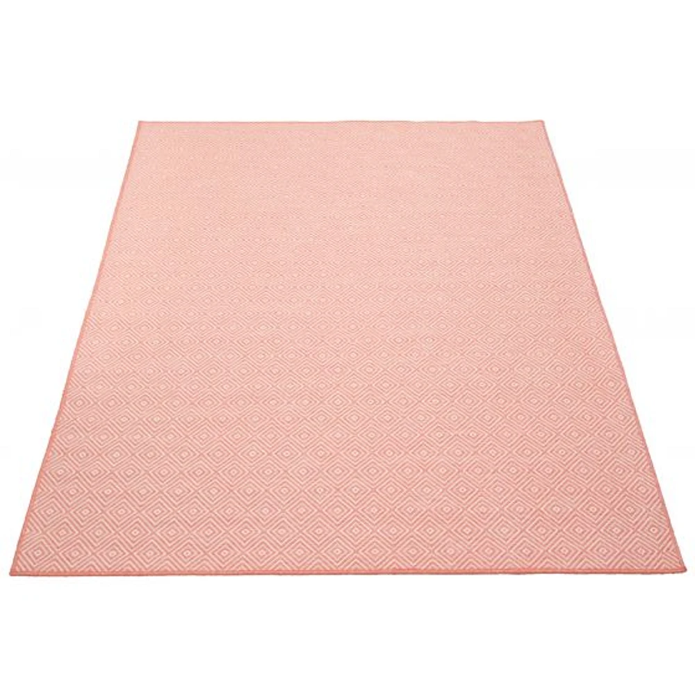 Gardenia Diamond Indoor/ Outdoor Coral Rug