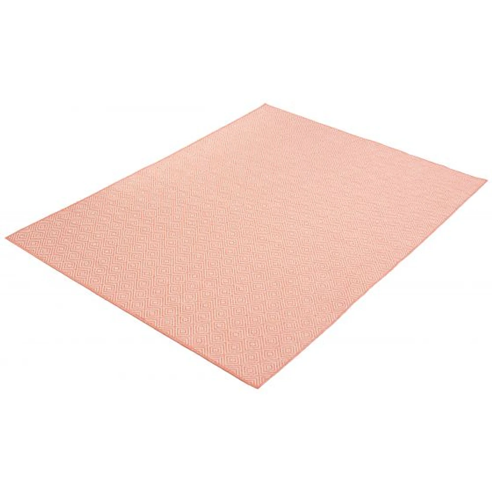 Gardenia Diamond Indoor/ Outdoor Coral Rug