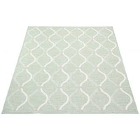 Gardenia Abstract Indoor/ Outdoor Mint Rug